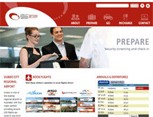 Tablet Screenshot of dubboairport.com